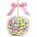 Gourmet Easter Spring Colored M&Ms Caramel Apple